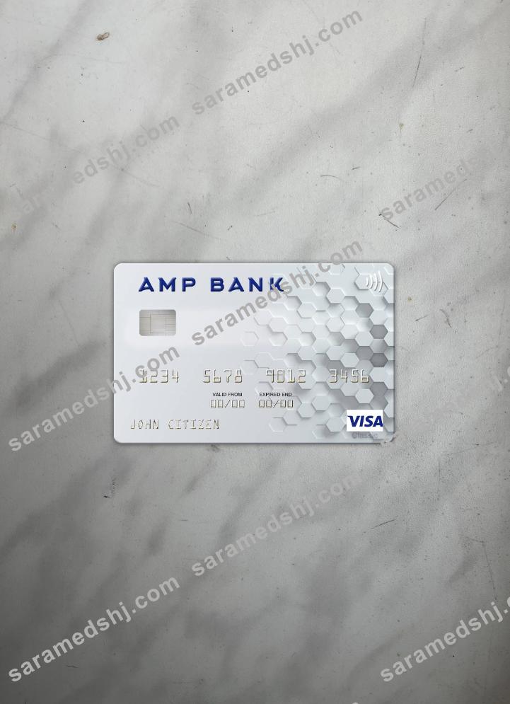 Australia AMP Bank visa card photolook front
